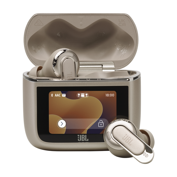 JBL Tour Pro 3 - Latte - True Wireless Noise Cancelling earbuds with Smart Charging Case&trade; - Hero image number null